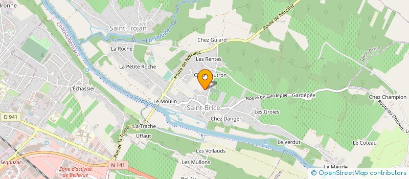 localisation de l'entreprise COGNAC BOWLING à SAINT-BRICE