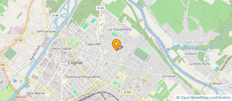 localisation de l'entreprise COGNAC & CO à COGNAC