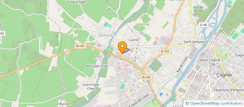 localisation de l'entreprise COGNAC ELEC à COGNAC