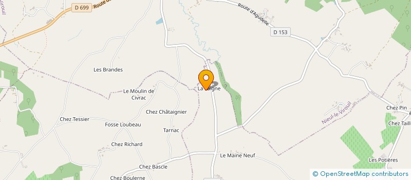 localisation de l'entreprise COGNAC ESCANDE à MIRAMBEAU