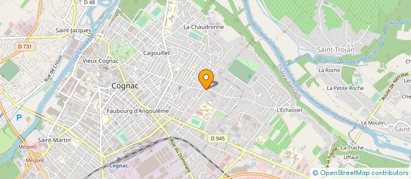 localisation de l'entreprise COGNAC JAUGEAGE à CHATEAUBERNARD