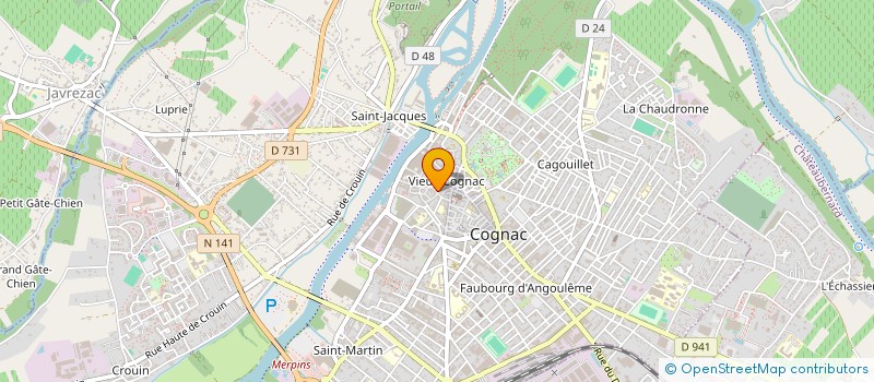 localisation de l'entreprise COGNAC QUAD à COGNAC