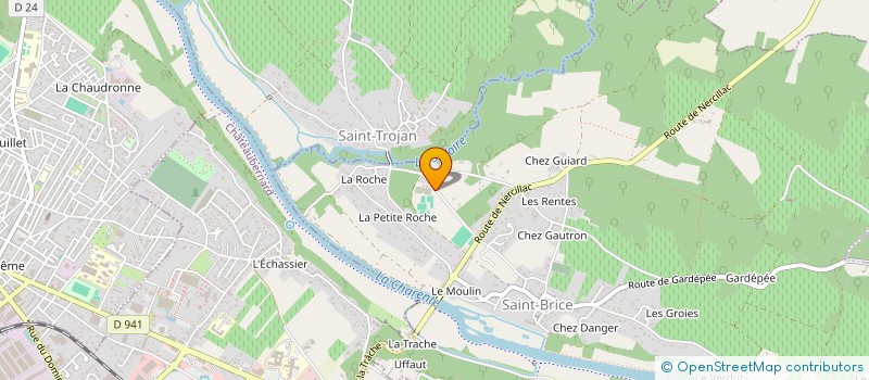 localisation de l'entreprise COGNAC TENNIS CLUB à SAINT-BRICE
