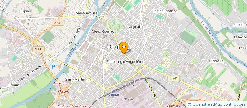 localisation de l'entreprise COGNAC TONIC à COGNAC