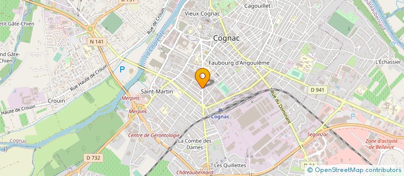 localisation de l'entreprise COGNAC VSP à CHATEAUBERNARD