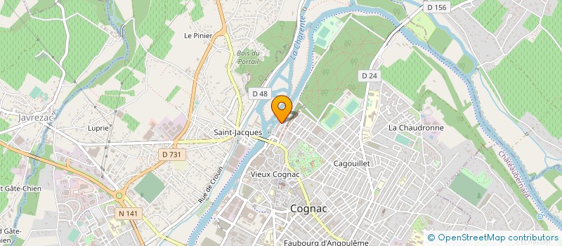 localisation de l'entreprise COGNAC YACH ET ROWING CLUB à COGNAC