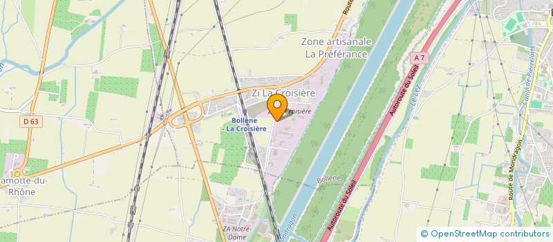 localisation de l'entreprise COGNATA  BOLLENE