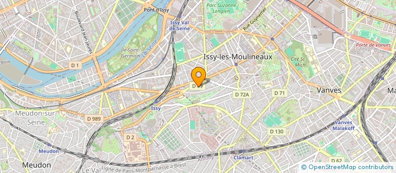 localisation de l'entreprise COGNEVILLE LEBEL ETUDE & STRATEGIE à ISSY-LES-MOULINEAUX
