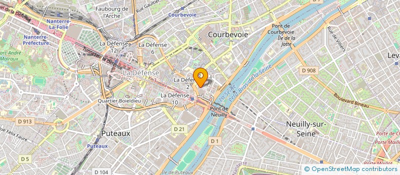 localisation de l'entreprise COGNICASE SA à COURBEVOIE