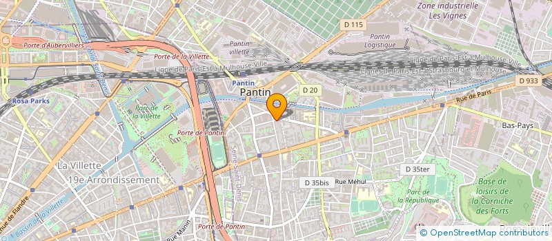 localisation de l'entreprise COGNIDEVELOPPEMENT à PANTIN