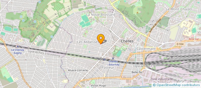 localisation de l'entreprise COGNITIVO FORMATIONS  CHELLES