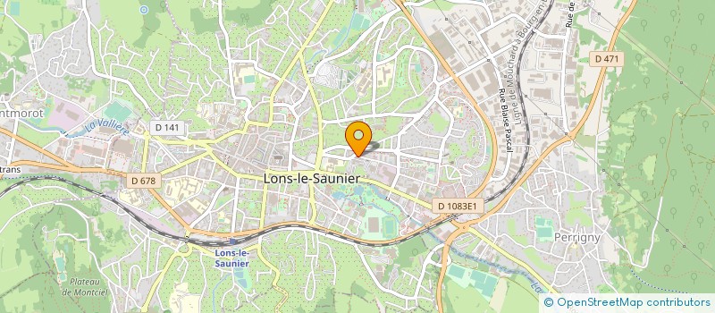 localisation de l'entreprise COGP JUMENT VERTE à LONS-LE-SAUNIER