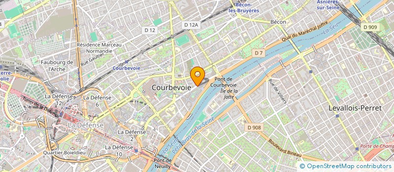 localisation de l'entreprise COGTECH ANALYTICS à COURBEVOIE