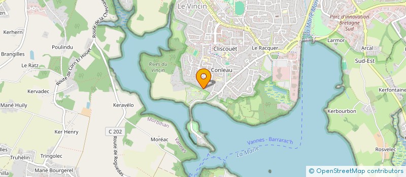 localisation de l'entreprise COGUELO  VANNES