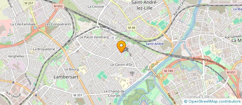 localisation de l'entreprise COGUI à LAMBERSART