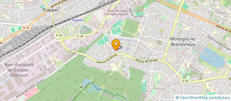 localisation de l'entreprise COGYRA à MONTIGNY-LE-BRETONNEUX