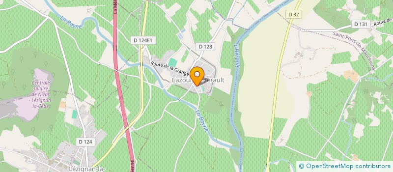 localisation de l'entreprise COHAB à CAZOULS-D'HERAULT
