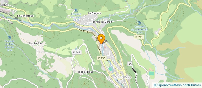 localisation de l'entreprise COHADE CHRISTOPHE à MONT-DORE