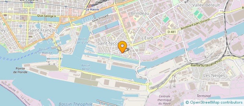 localisation de l'entreprise COHELIUM  LE HAVRE