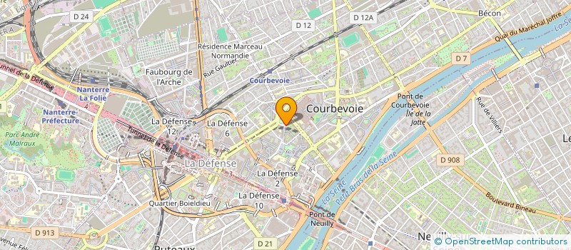 localisation de l'entreprise COHEN ARMAND ET LAQUEILLE XAVIER à COURBEVOIE