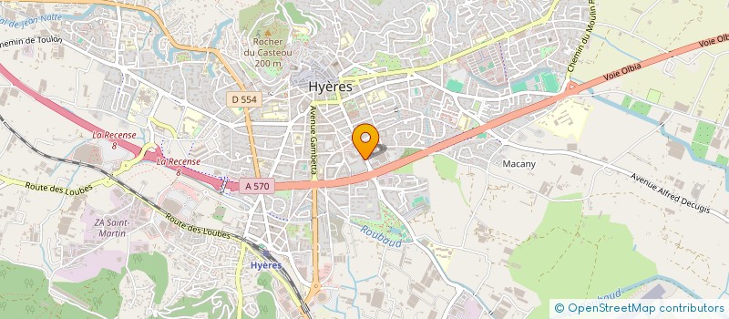 localisation de l'entreprise COHEN ET LELIAS  HYERES