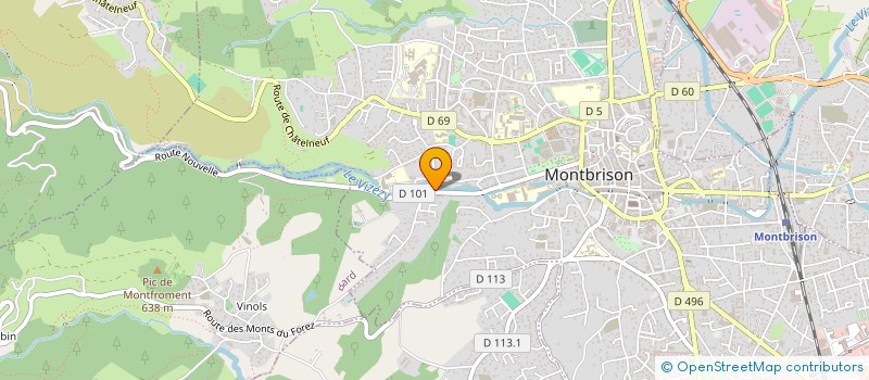 localisation de l'entreprise COHENDET KALIL SUISSE  MONTBRISON