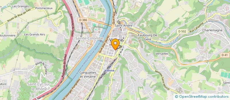 localisation de l'entreprise COHERA à VIENNE