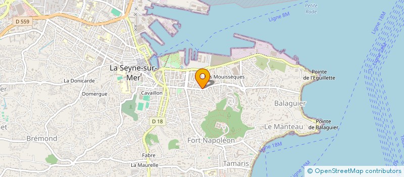 localisation de l'entreprise COHERENCE à LA SEYNE-SUR-MER