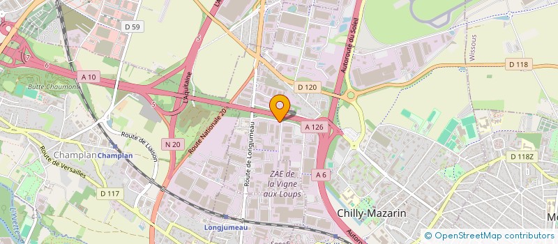 localisation de l'entreprise COHESION D'EQUIPE  CHILLY-MAZARIN