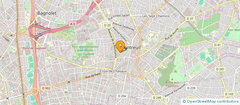 localisation de l'entreprise COHESION DES COEURS à MONTREUIL