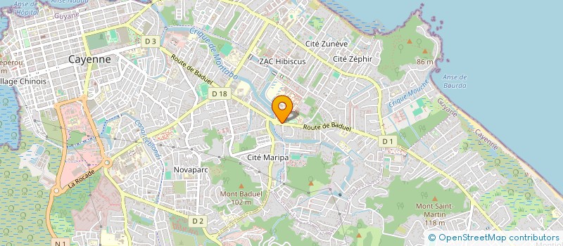 localisation de l'entreprise COHESION DES ETUDIANTS  CAYENNE