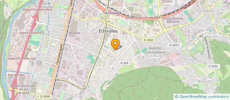 localisation de l'entreprise COHESSENCE  ECHIROLLES