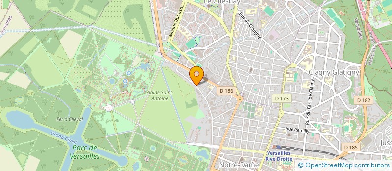 localisation de l'entreprise COHOCO à VERSAILLES