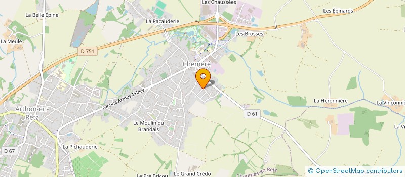 localisation de l'entreprise COHONER  CHAUMES-EN-RETZ