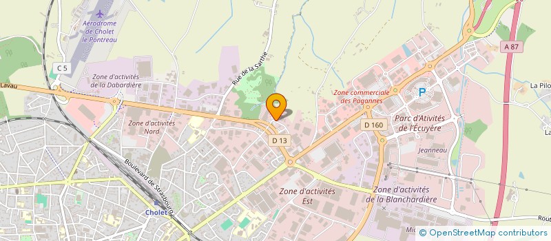 localisation de l'entreprise COHORTIS FORMATION à CHOLET