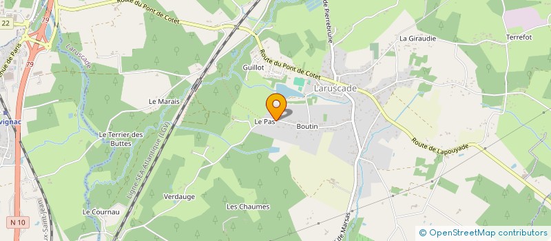 localisation de l'entreprise COHORTIS KMS  LARUSCADE