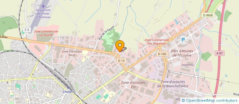 localisation de l'entreprise COHORTIS PATRIMOINE à CHOLET