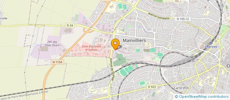 localisation de l'entreprise COHU RADIATEURS ET FILS à MAINVILLIERS