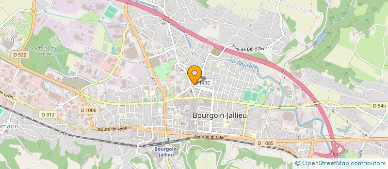 localisation de l'entreprise COI  BOURGOIN-JALLIEU