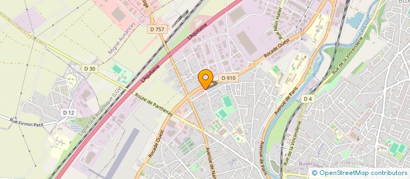 localisation de l'entreprise COIDER FRANCE SA à POITIERS