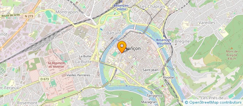 localisation de l'entreprise COIF'EMA à BESANCON
