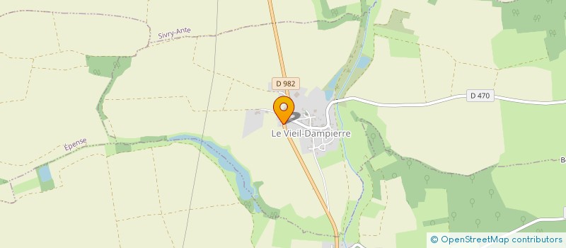 localisation de l'entreprise COIF'ENZOTHESS  LE VIEIL-DAMPIERRE