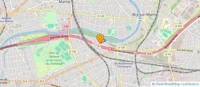 localisation de l'entreprise COIF ESTHE MODE  CHAMPIGNY-SUR-MARNE