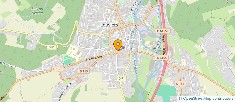 localisation de l'entreprise COIF' EURE à LOUVIERS