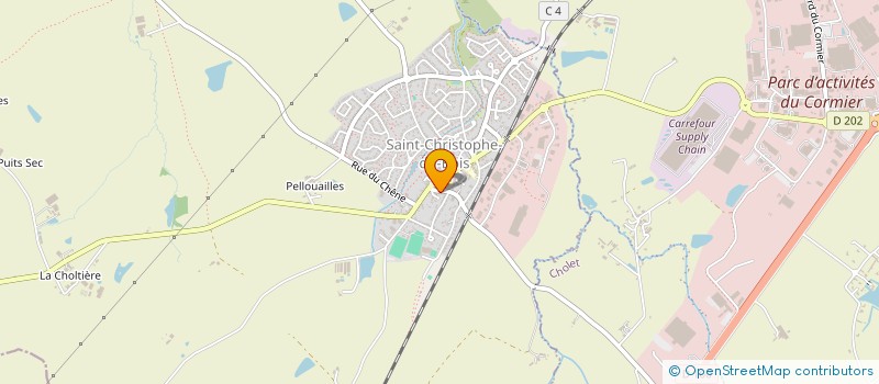 localisation de l'entreprise COIF'LA  SAINT-CHRISTOPHE-DU-BOIS
