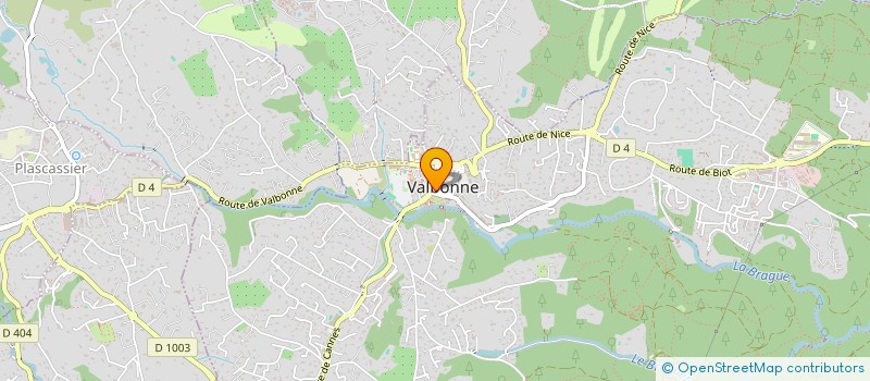 localisation de l'entreprise COIF VALBONNE à VALBONNE