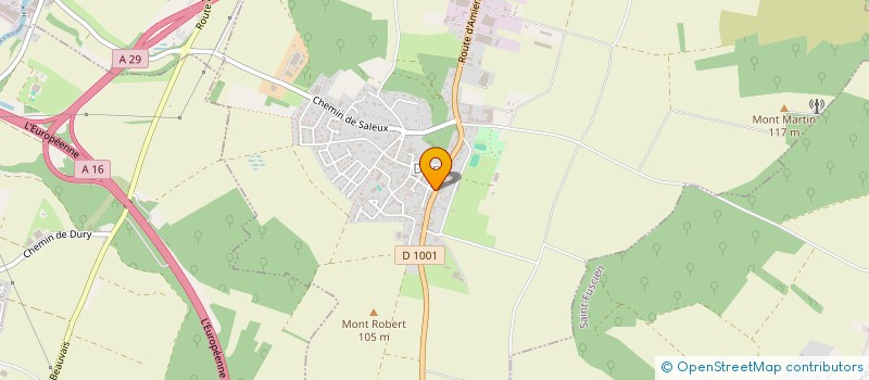 localisation de l'entreprise COIF' ZEN DURY  DURY