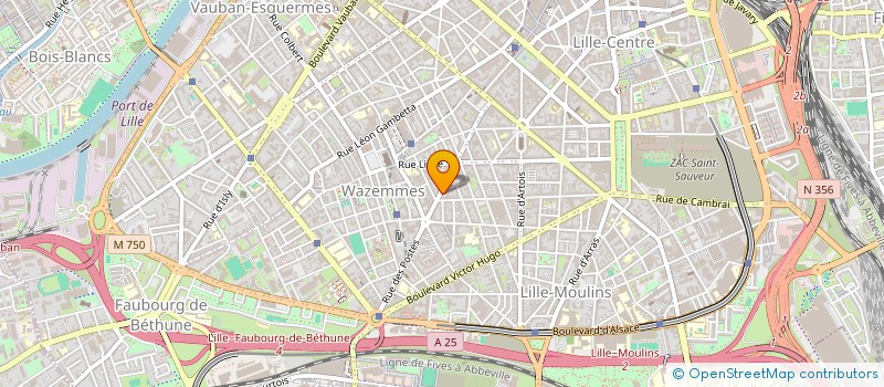 localisation de l'entreprise COIFF 107 à LILLE