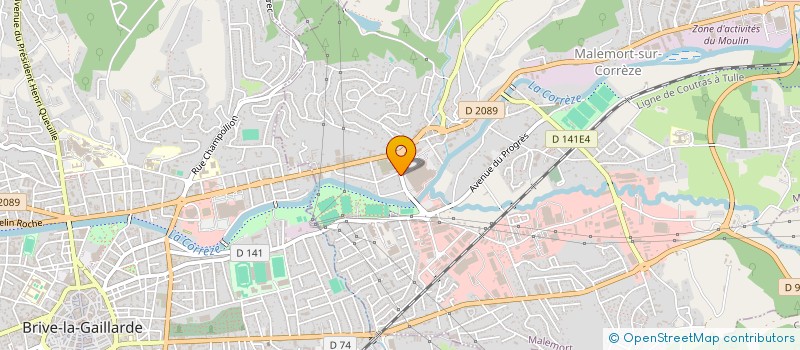localisation de l'entreprise COIFF 19 à MALEMORT