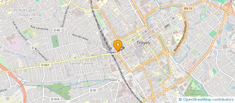 localisation de l'entreprise COIFF BG à TROYES